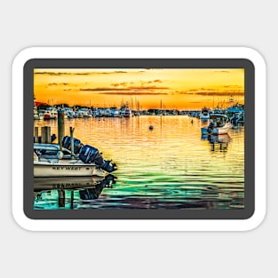 Falmouth Harbor Cape Cod Sticker